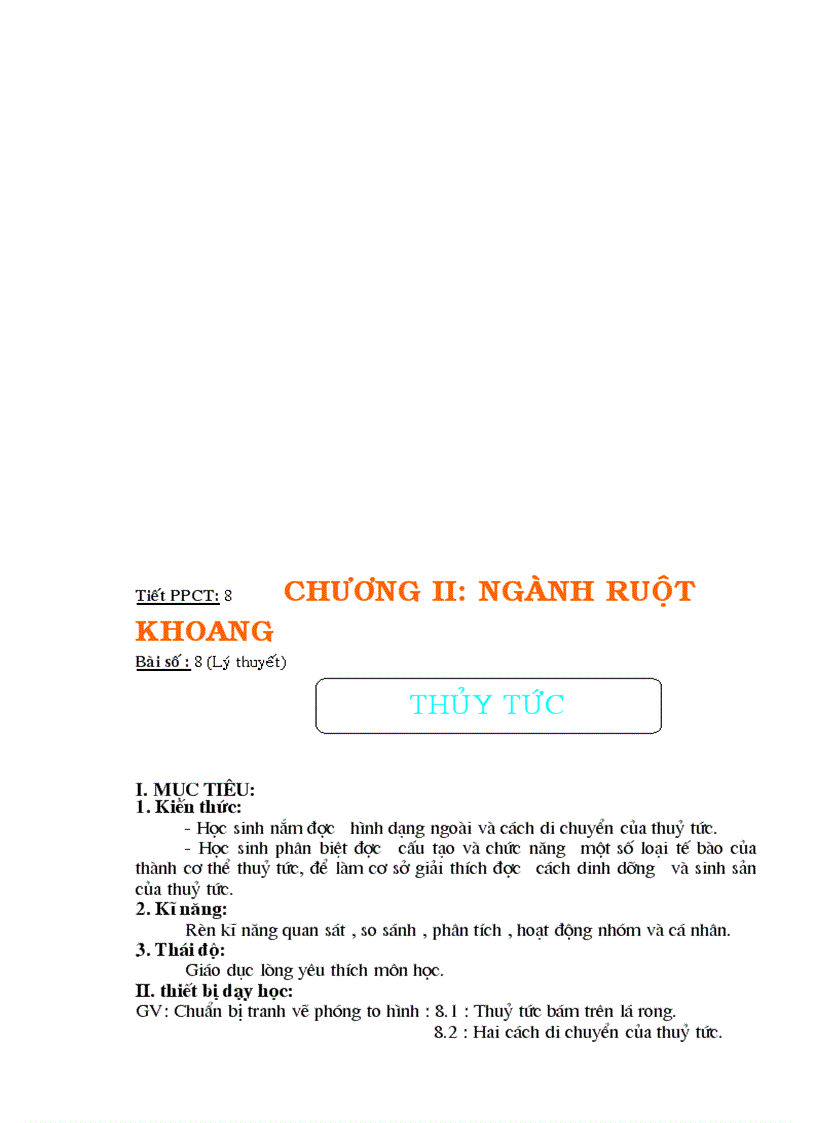 image for page Giáo án Sinh học 7 trọn bộ chuẩn kiến thức kỹ năng