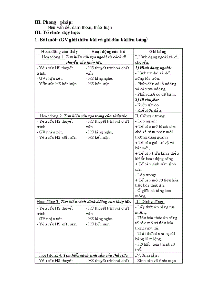 image for page Giáo án Sinh học 7 trọn bộ chuẩn kiến thức kỹ năng