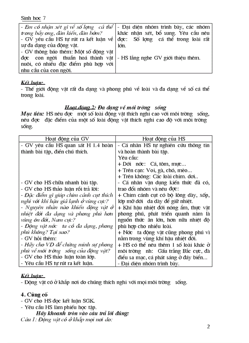 image for page Giao an Sinh hoc 7 tron bo