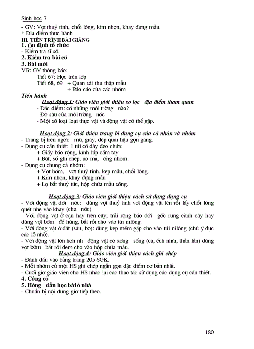 image for page Giao an Sinh hoc 7 tron bo