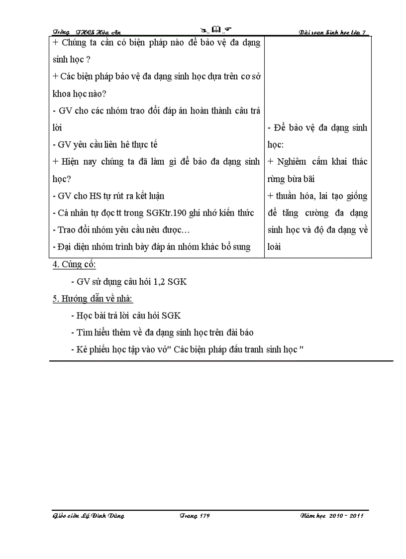 image for page GIÁO ÁN SINH HỌC 7 2011 chuẩn KTKN