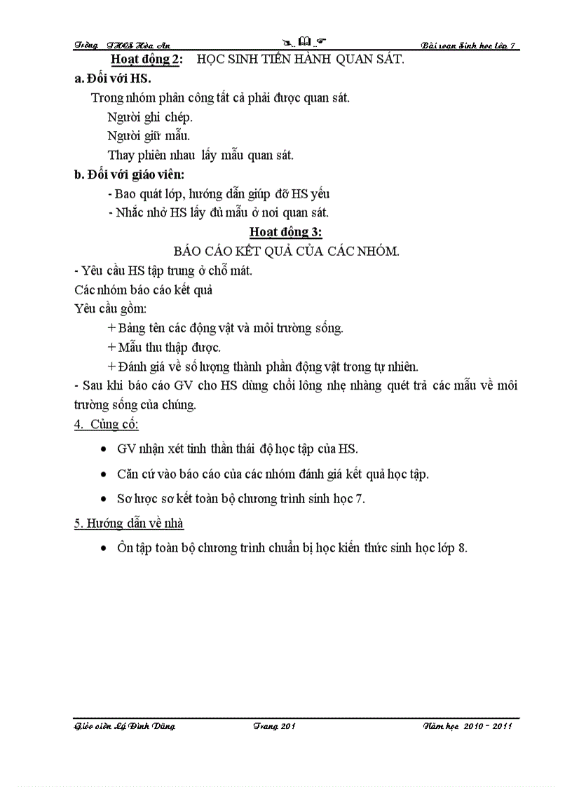 image for page GIÁO ÁN SINH HỌC 7 2011 chuẩn KTKN