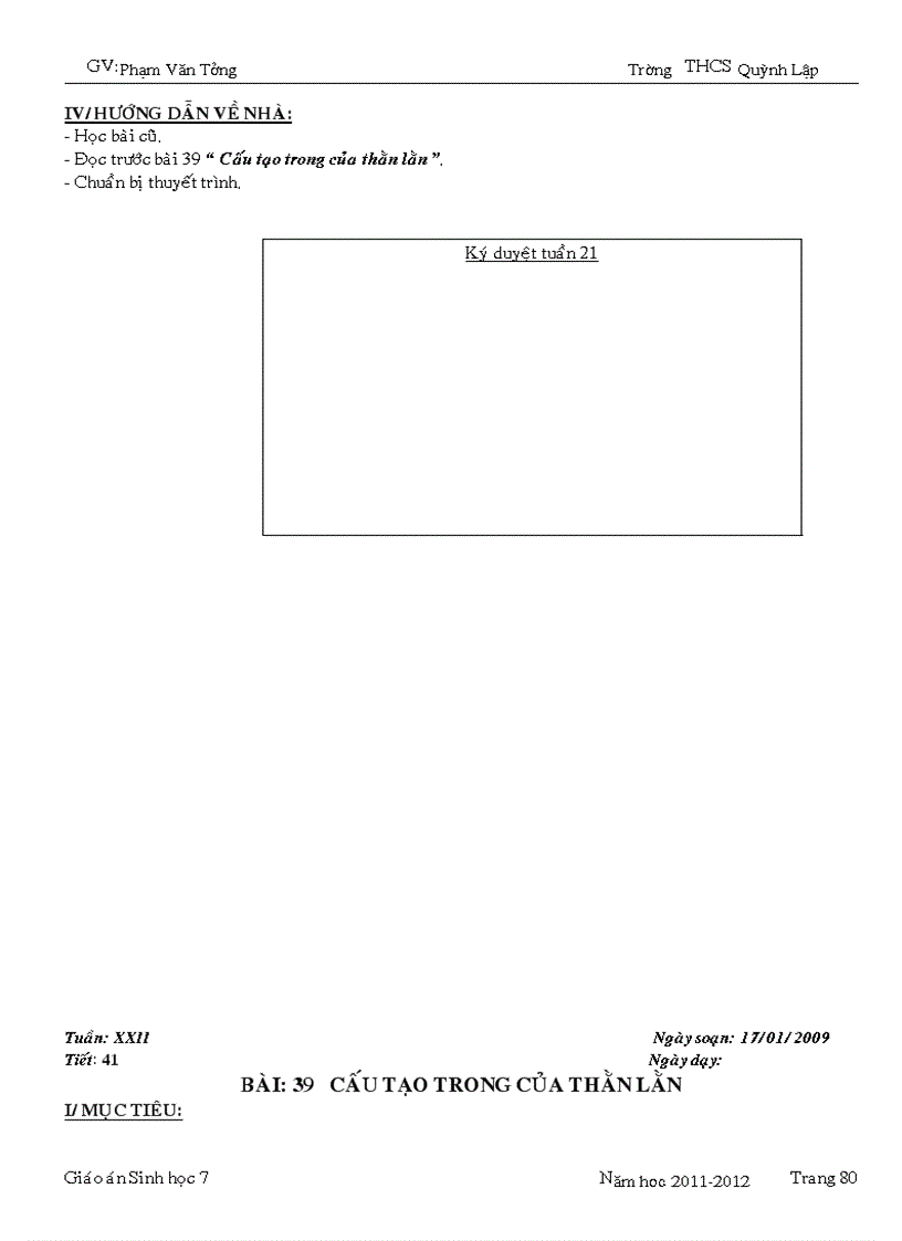 image for page Giáo án sinh học 7 Chuẩn 1