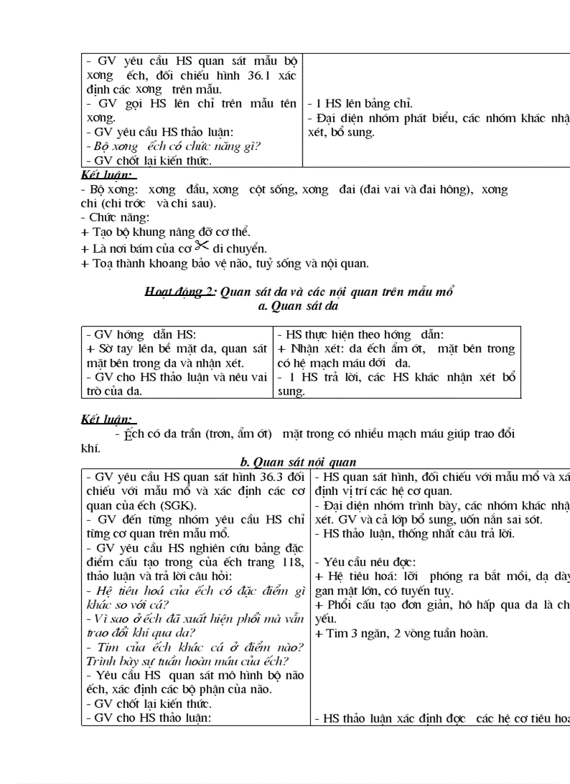 image for page Giáo án sinh học 7 kì ii 1