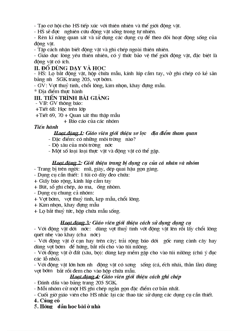 image for page Giáo án sinh học 7 kì ii 1