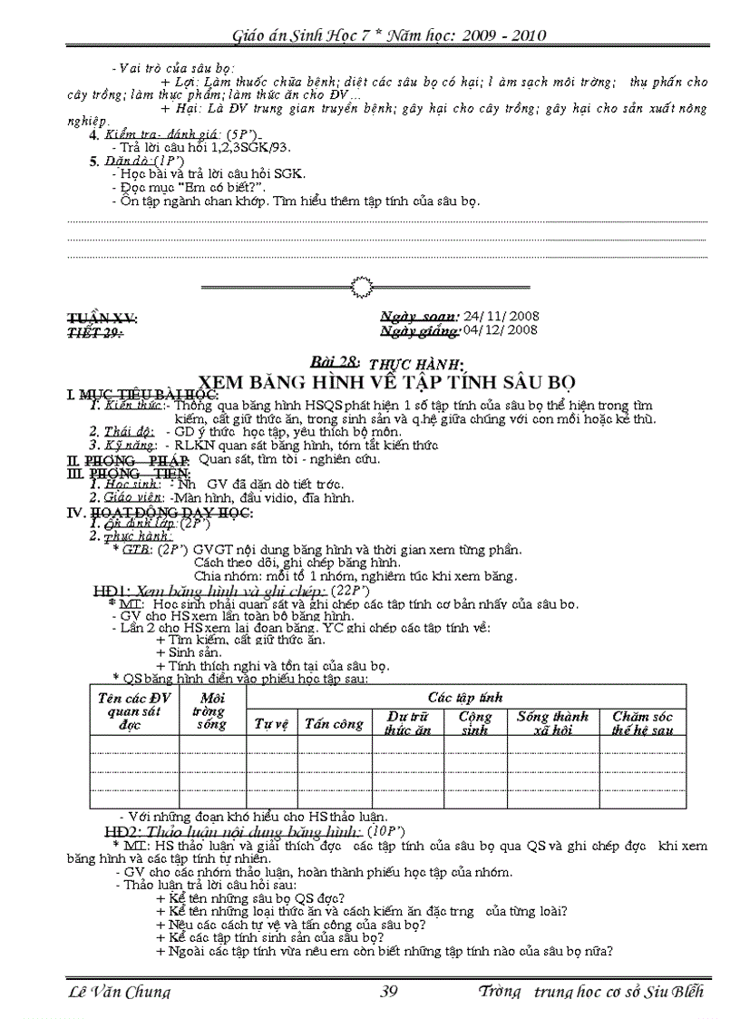 image for page Giao an sinh hoc 7 tron bo 1