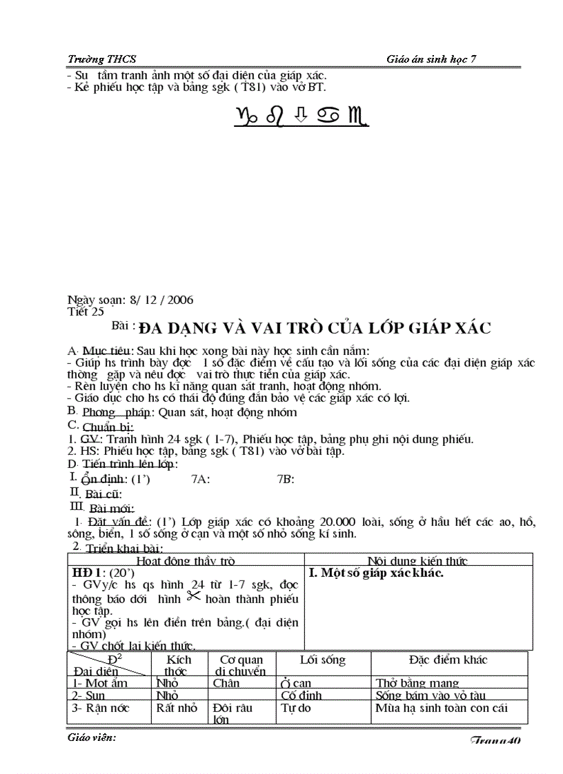 image for page Giáo án sinh vật lớp 7 hk1