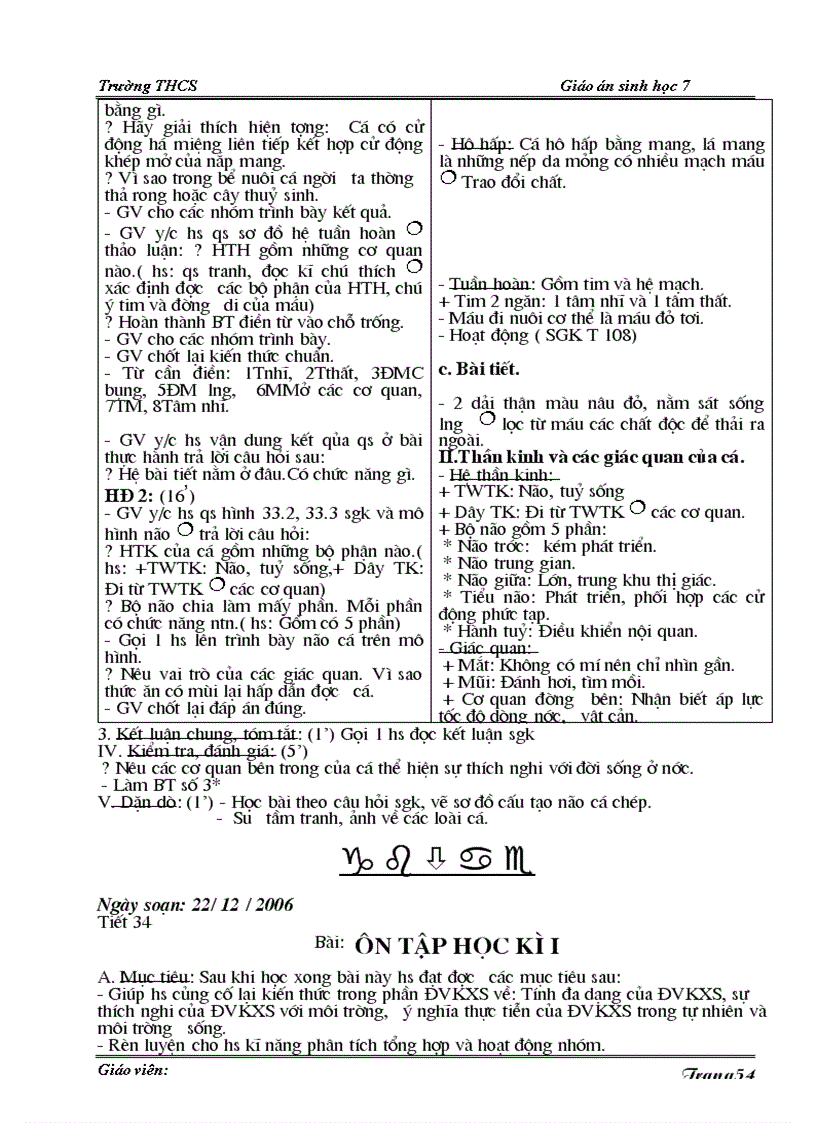 image for page Giáo án sinh vật lớp 7 hk1