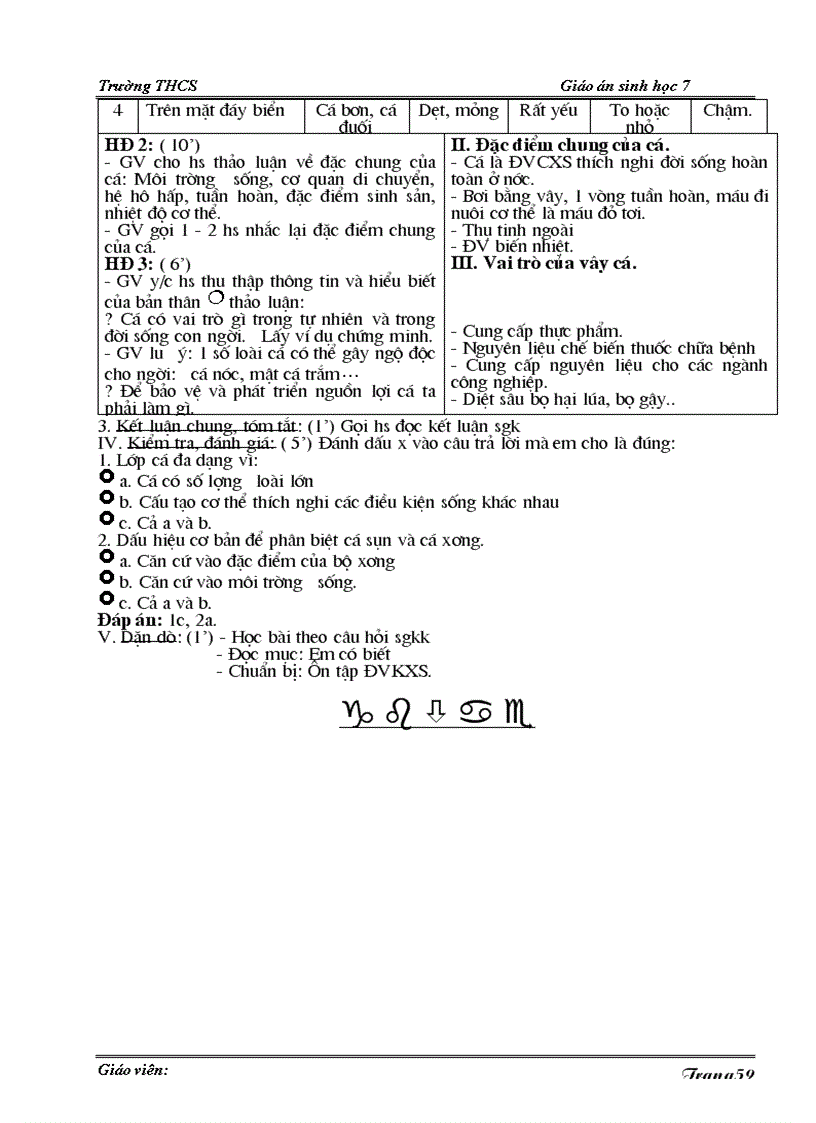 image for page Giáo án sinh vật lớp 7 hk1