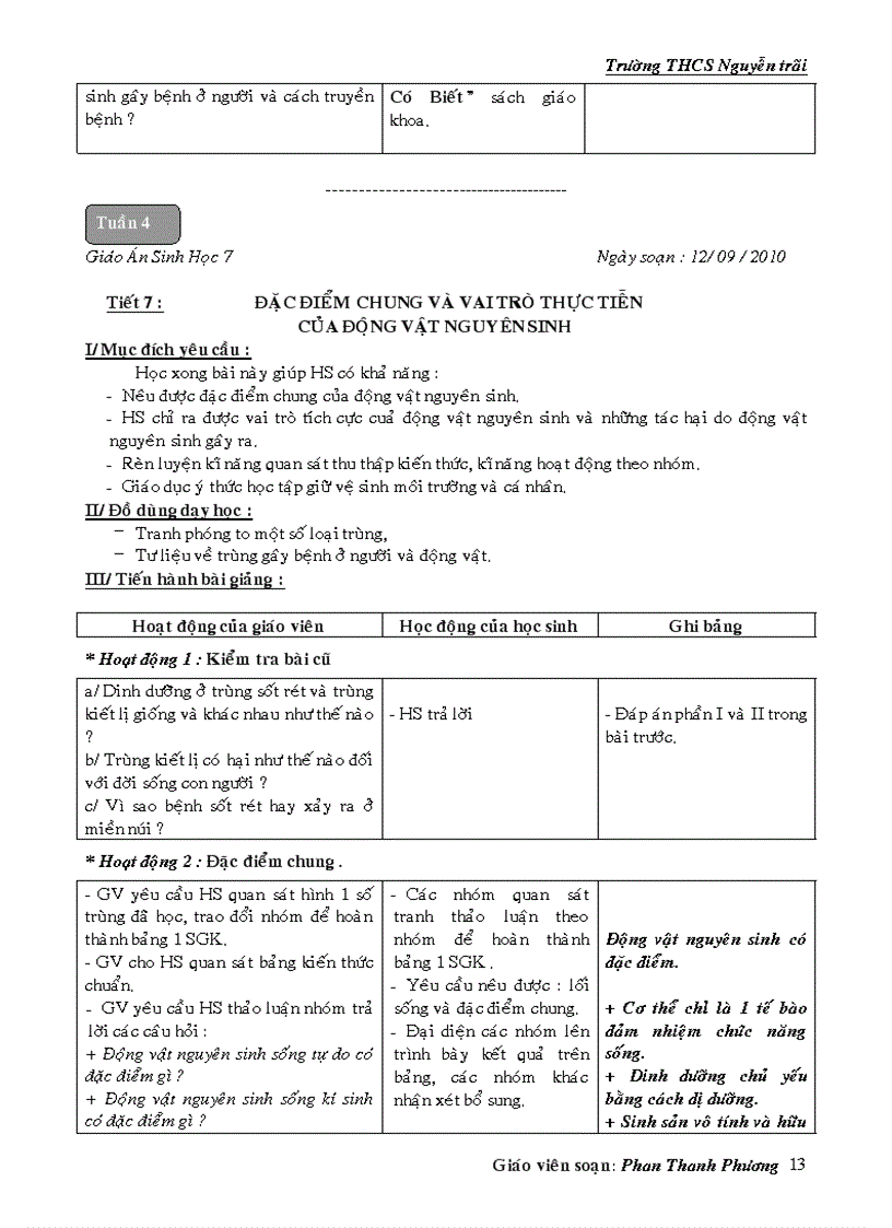 image for page GIÁO ÁN SINH7 TRỌN BỘ mới