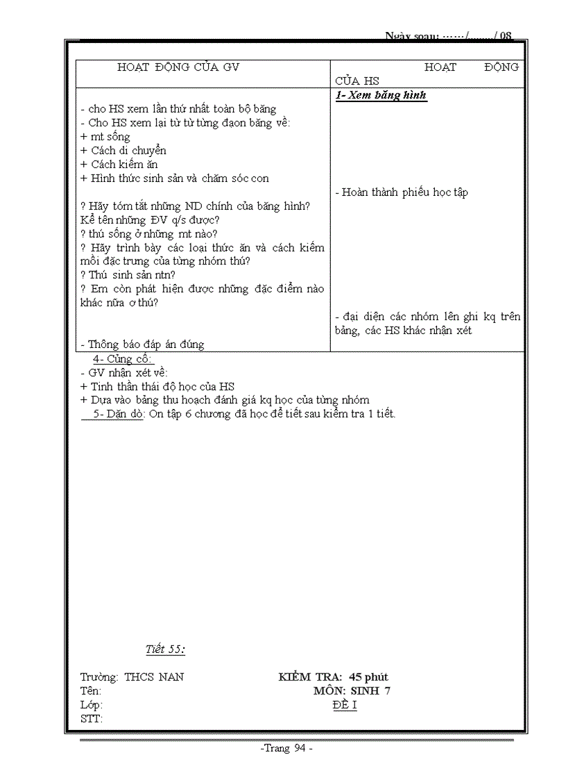 image for page Giáo án sinh Bản đẹp