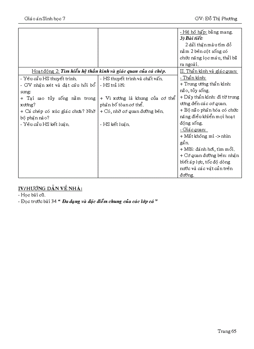image for page Giáo án sinh 7 cả năm dạy thuyết trình 1
