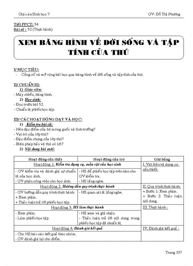 image for page Giáo án sinh 7 cả năm dạy thuyết trình 1