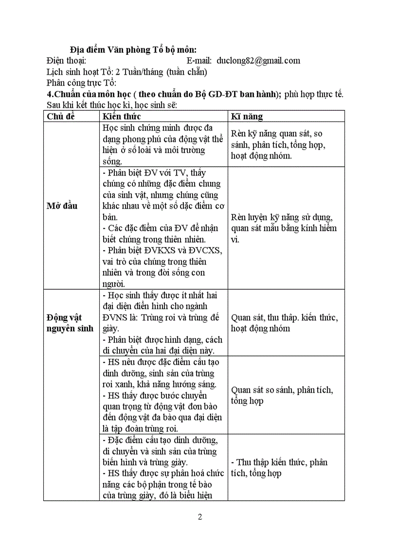 image for page Kế hoạch dạy học sinh 7 HKI