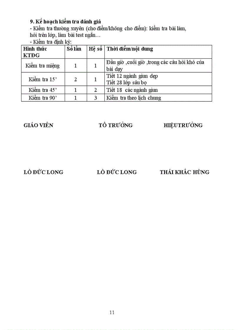 image for page Kế hoạch dạy học sinh 7 HKI