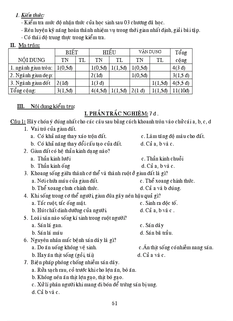 Sinh 7 4 cột giao duc moi truong