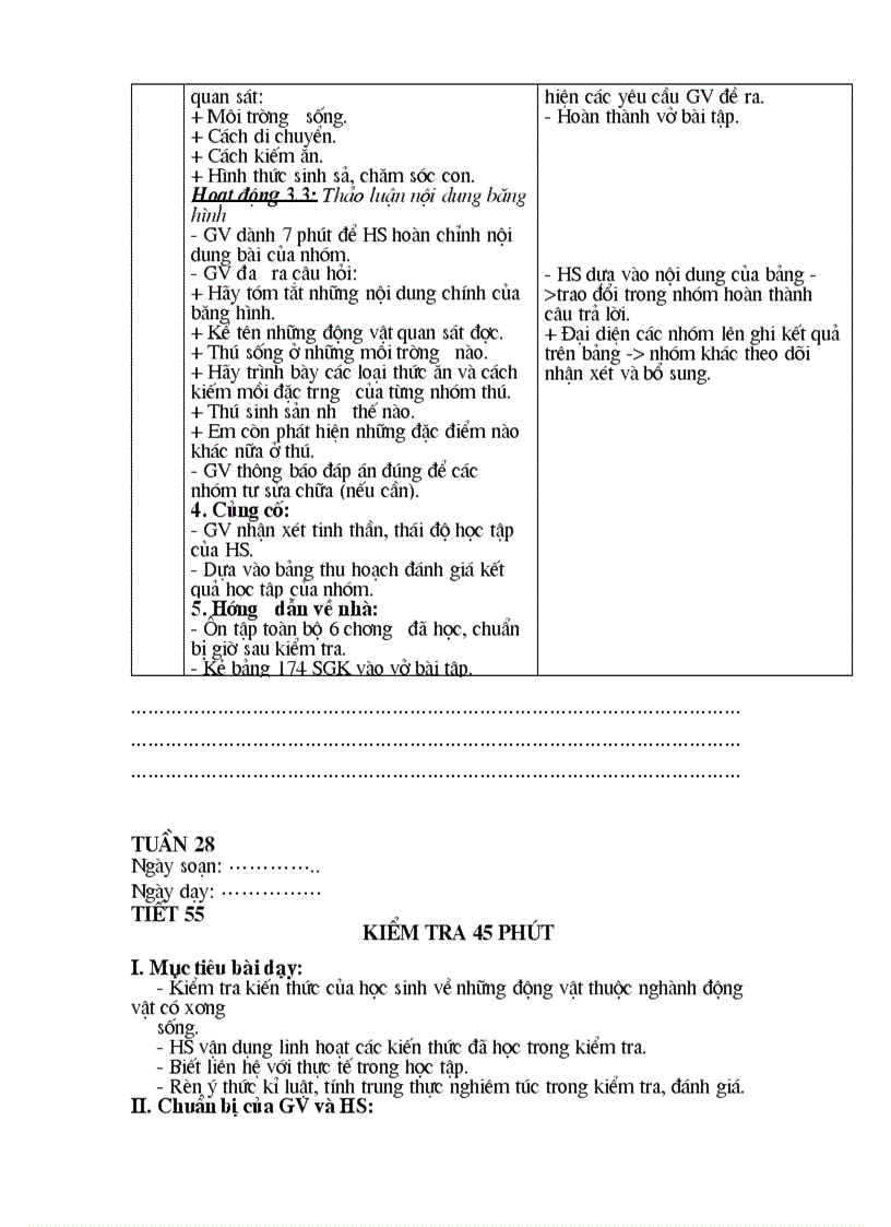 image for page Sinh 7 Tiết 51 56