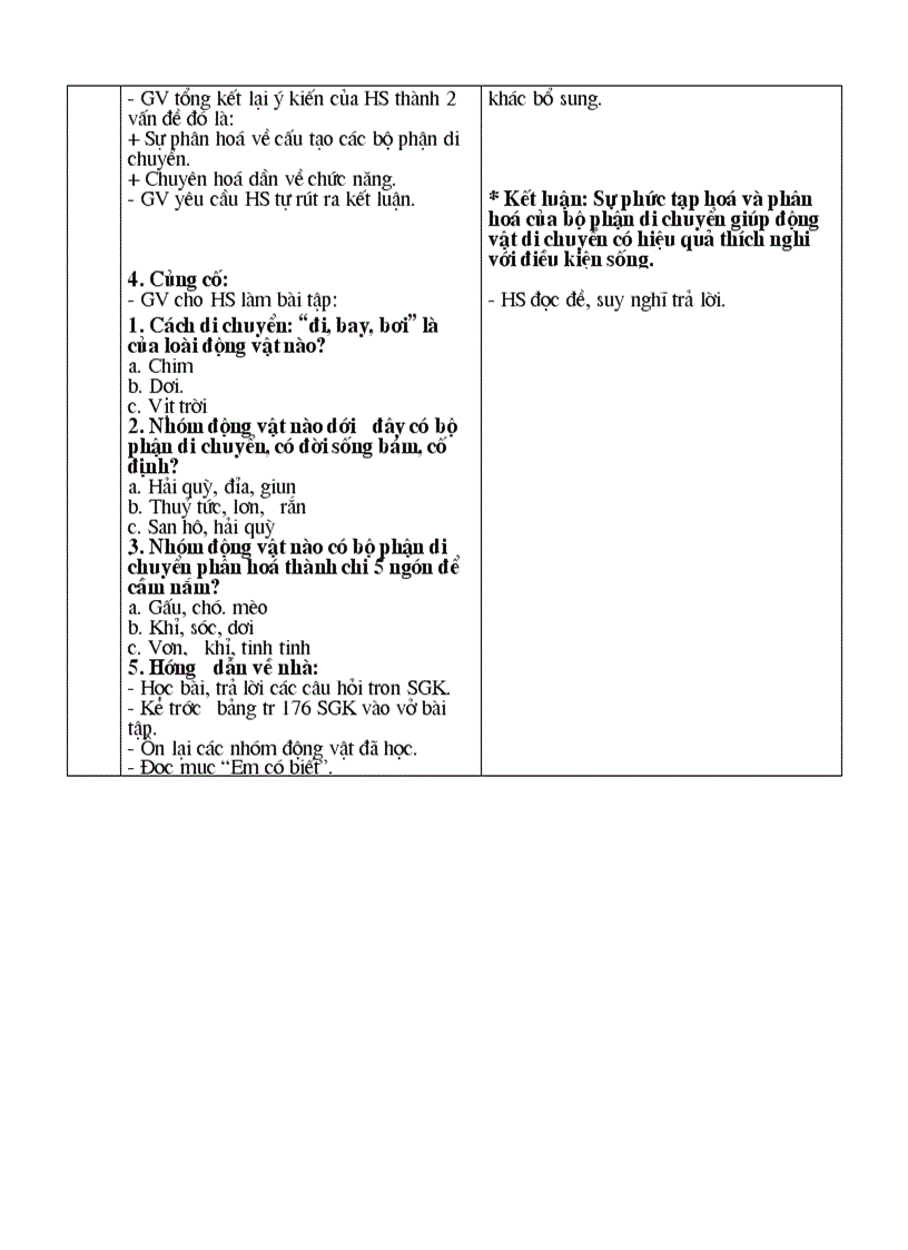 image for page Sinh 7 Tiết 51 56