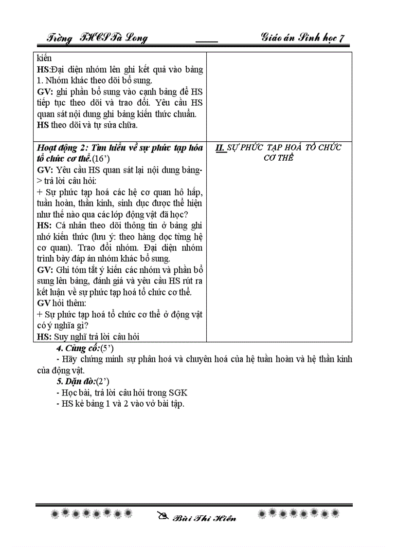 image for page Sinh 7 tiet 57 60 theo chuan KT KN co KNS