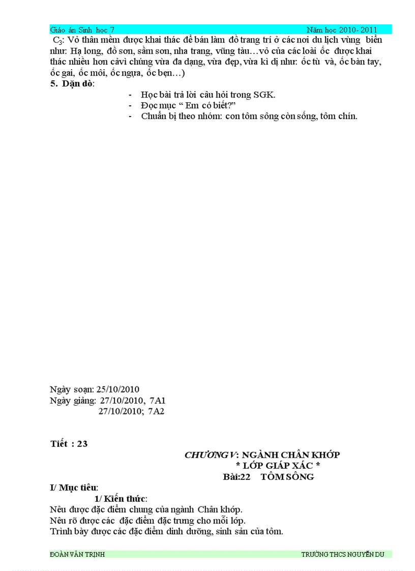 image for page Sinh hoc 7 2010 2011