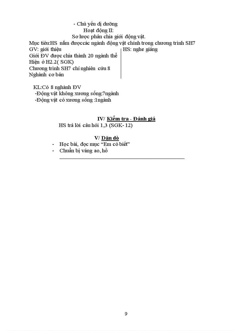 image for page Sinh học 7 chuẩn KTKN Tích hợp NEW cả năm