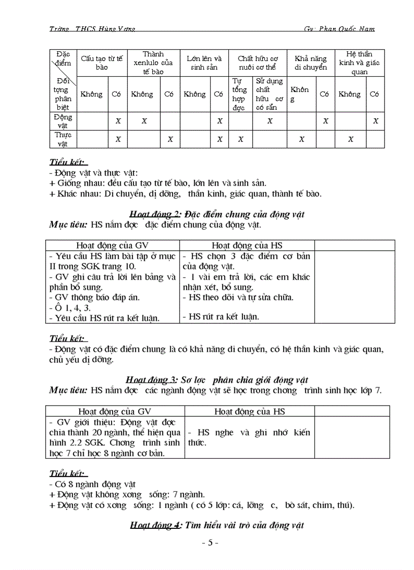 image for page Sinh hoc 7 HKI có cột bổ sung