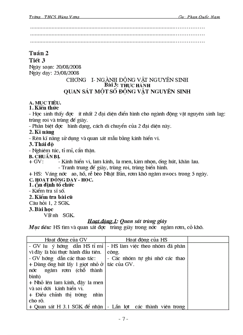 image for page Sinh hoc 7 HKI có cột bổ sung