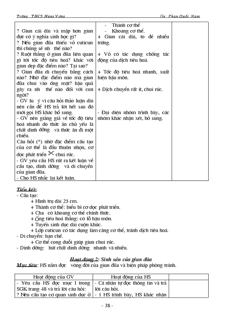 image for page Sinh hoc 7 HKI có cột bổ sung