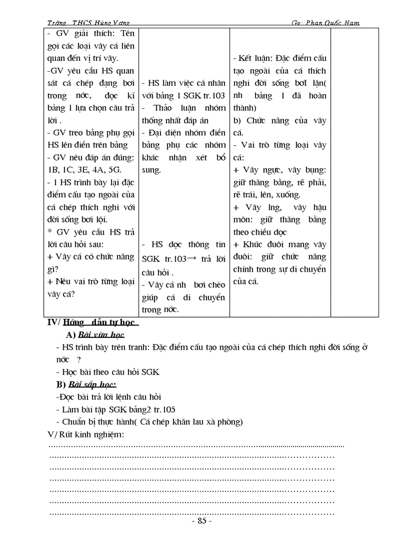 image for page Sinh hoc 7 HKI có cột bổ sung
