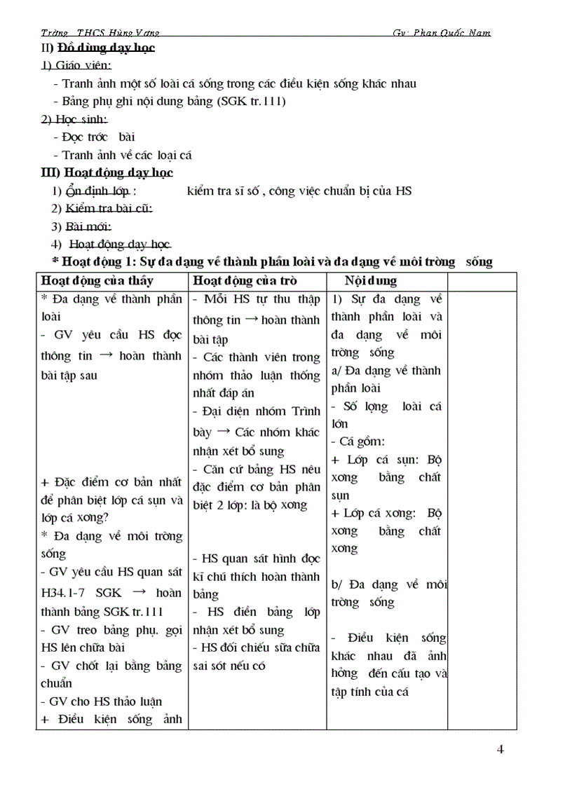 image for page Sinh hoc 7 HKII có cột bổ sung