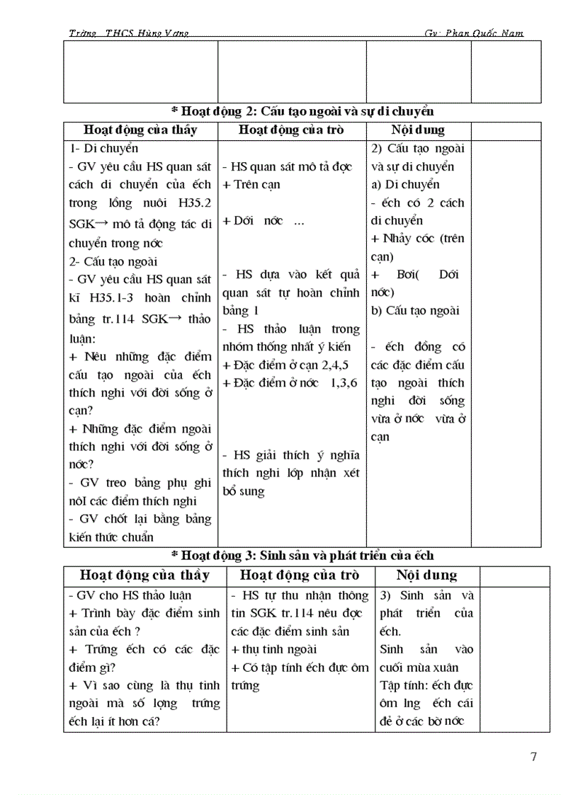 image for page Sinh hoc 7 HKII có cột bổ sung