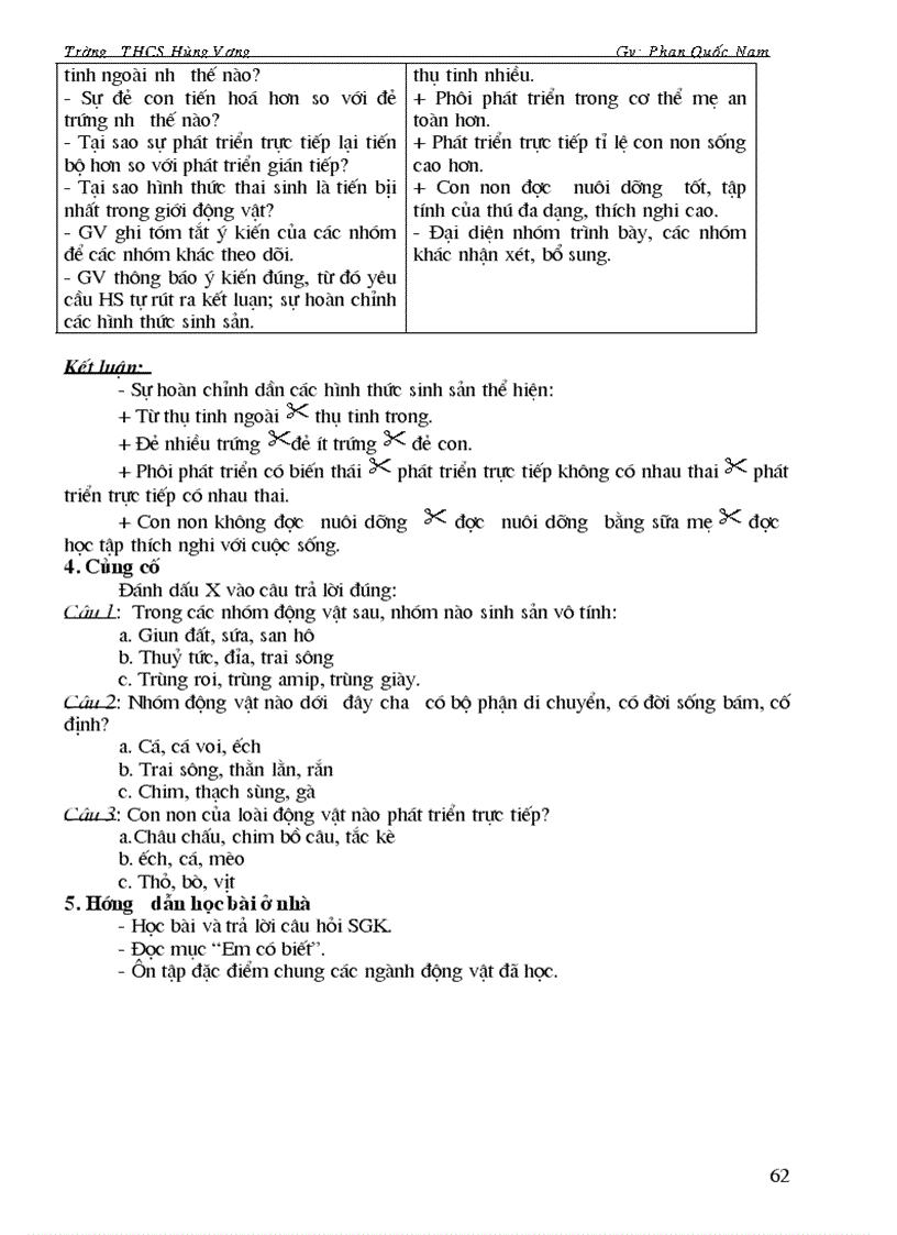 image for page Sinh hoc 7 HKII có cột bổ sung
