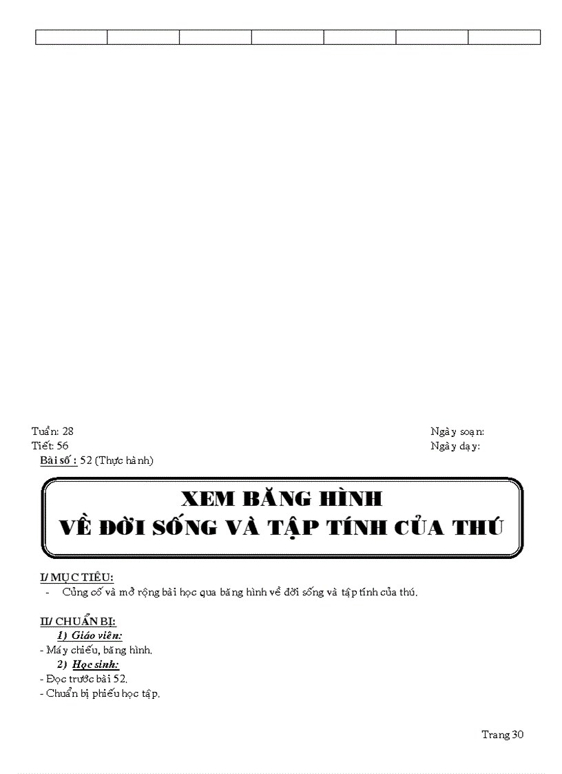 image for page Sinh học 7 hoc kỳ 2