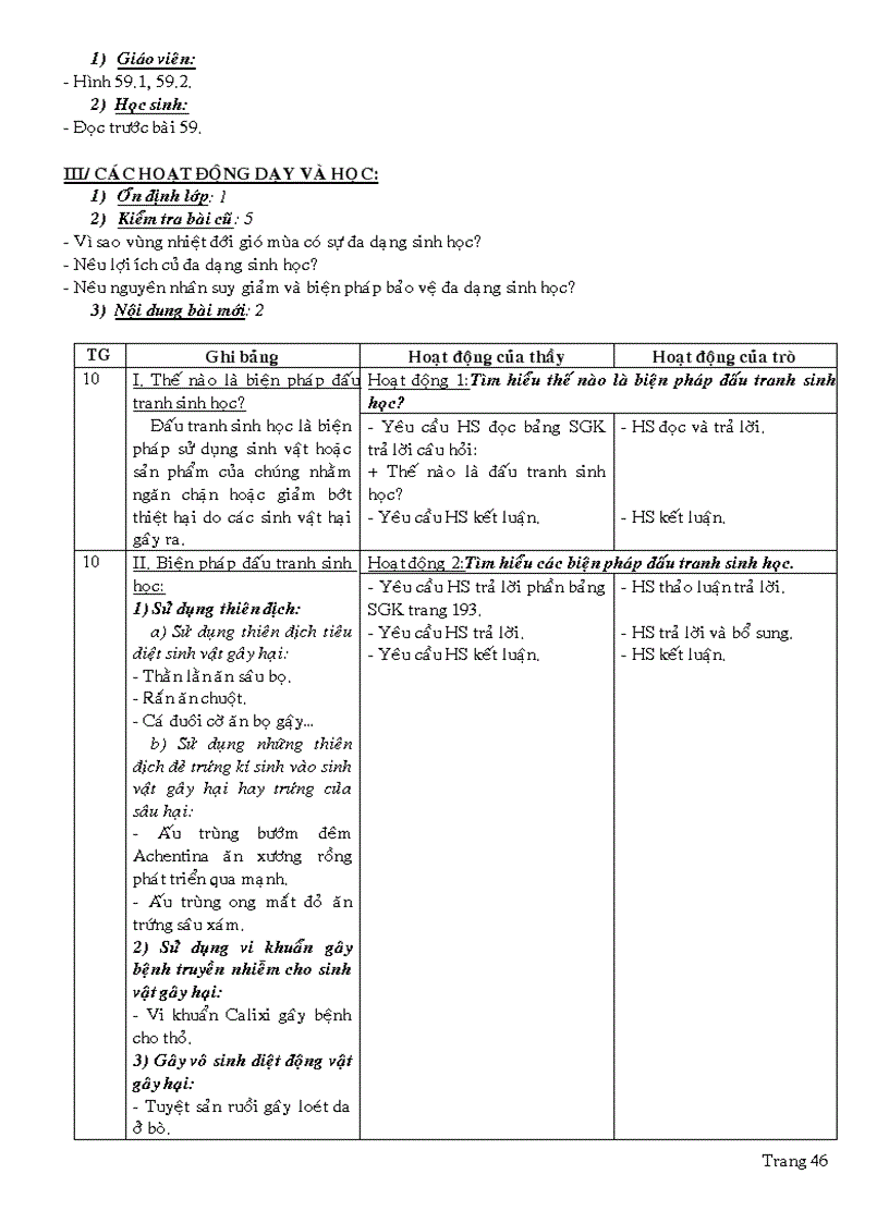 image for page Sinh học 7 hoc kỳ 2