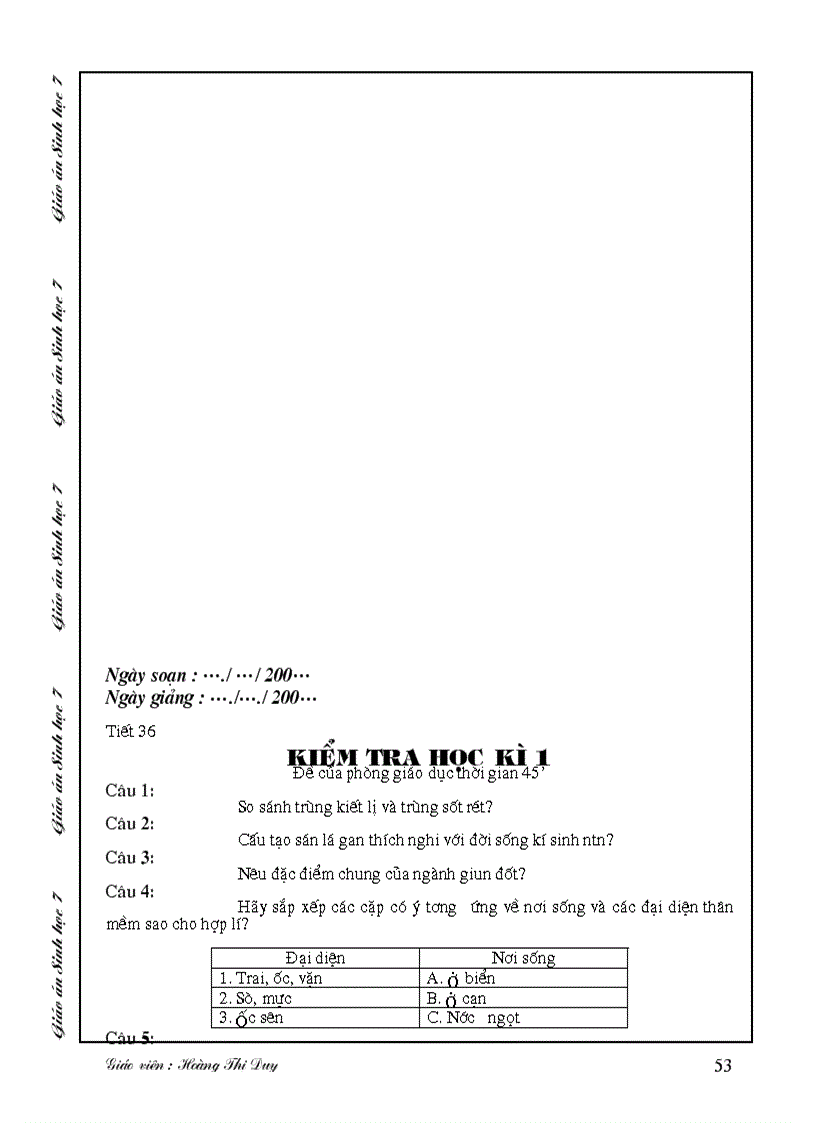 image for page Sinh Học 7 kỳ 1