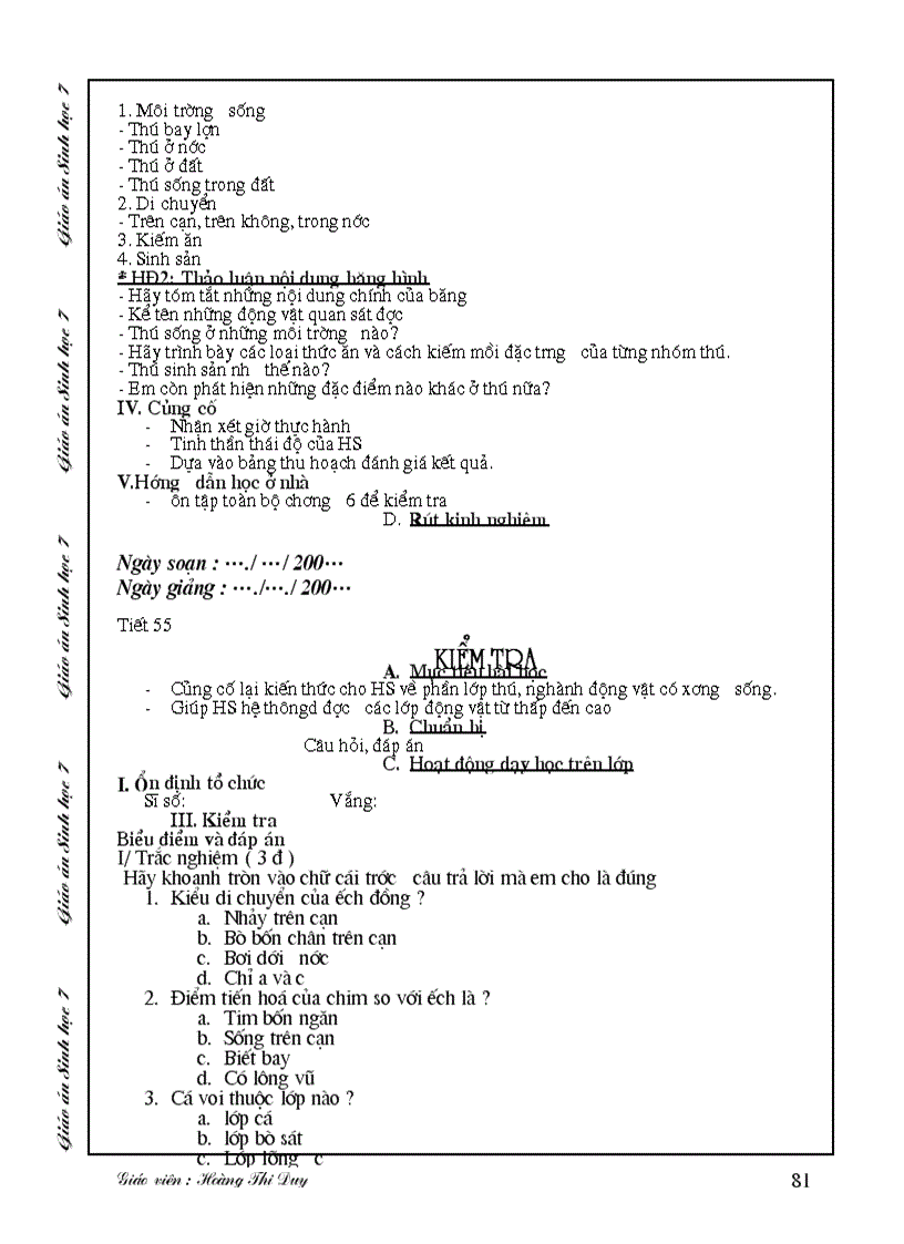 image for page Sinh Học 7 kỳ 1