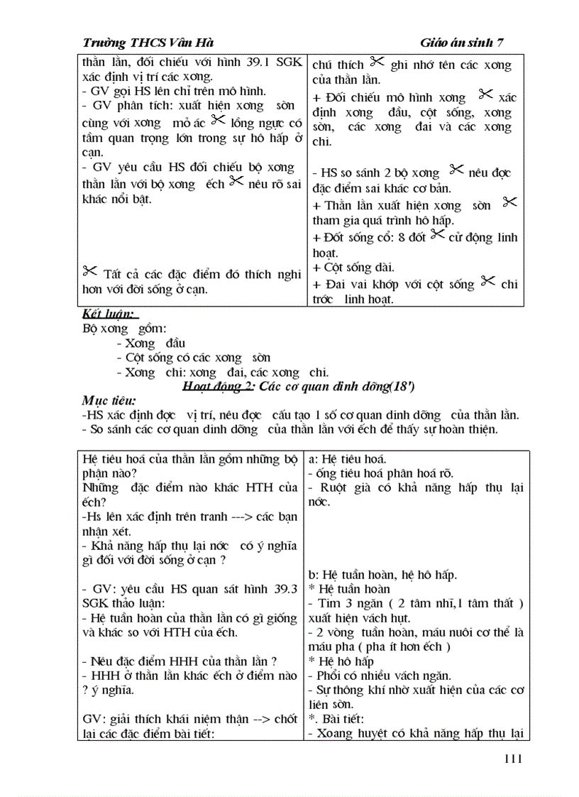 image for page Sinh học 7 giáo án cả năm dùng được