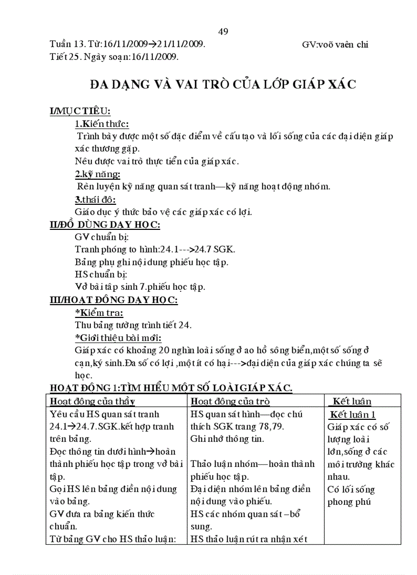 image for page Tiết 25 đa dạng và vai trò của lớp giáp xác