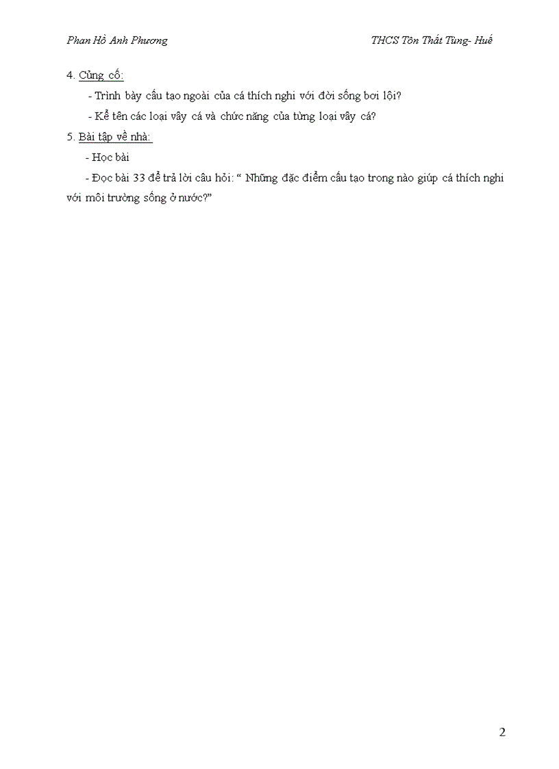 image for page Tiết 31 Thực hành Quan sát cấu tạo ngoài cá chép