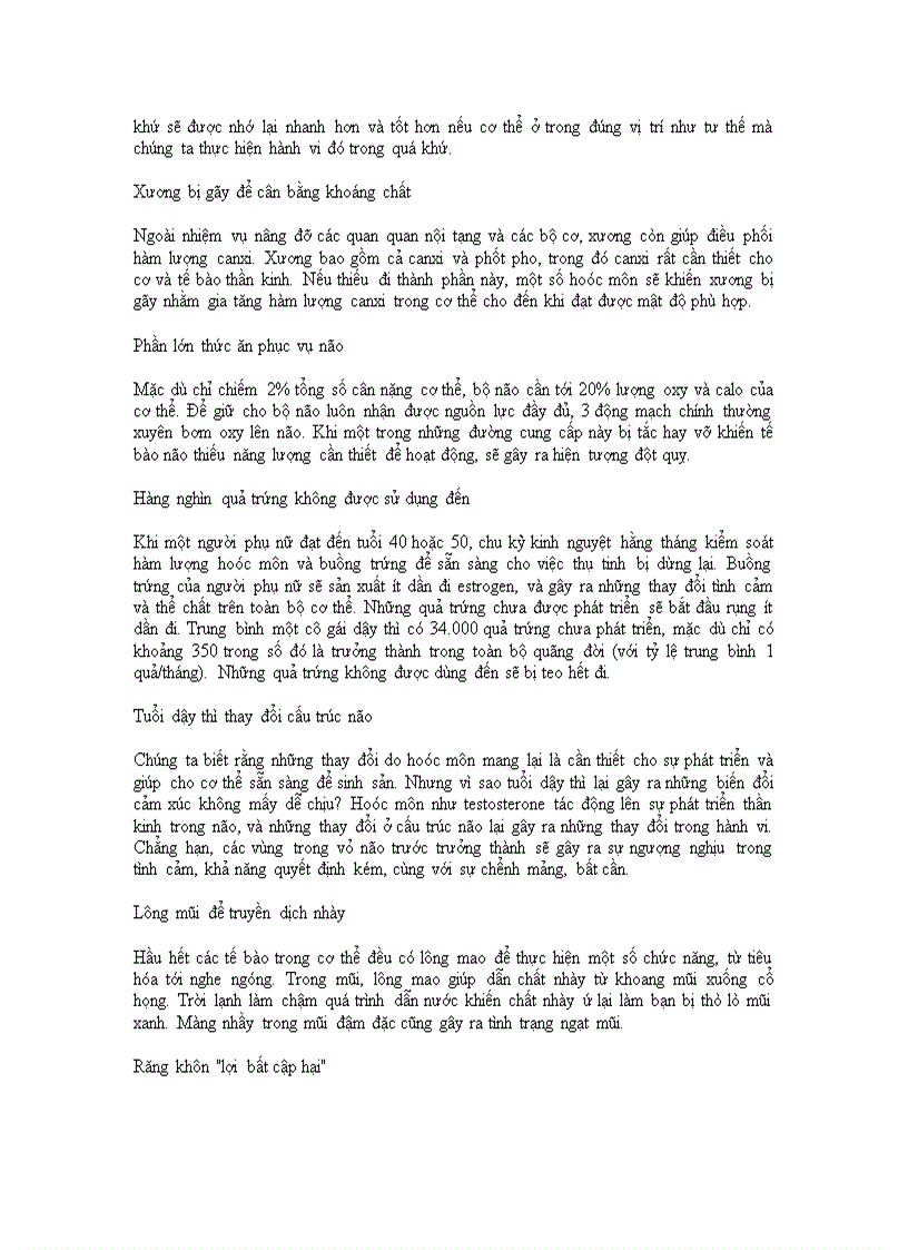 image for page 10 điều kỳ lạ về cơ thể người