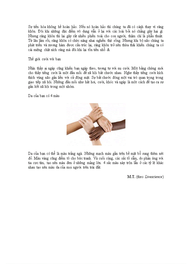 image for page 10 điều kỳ lạ về cơ thể người