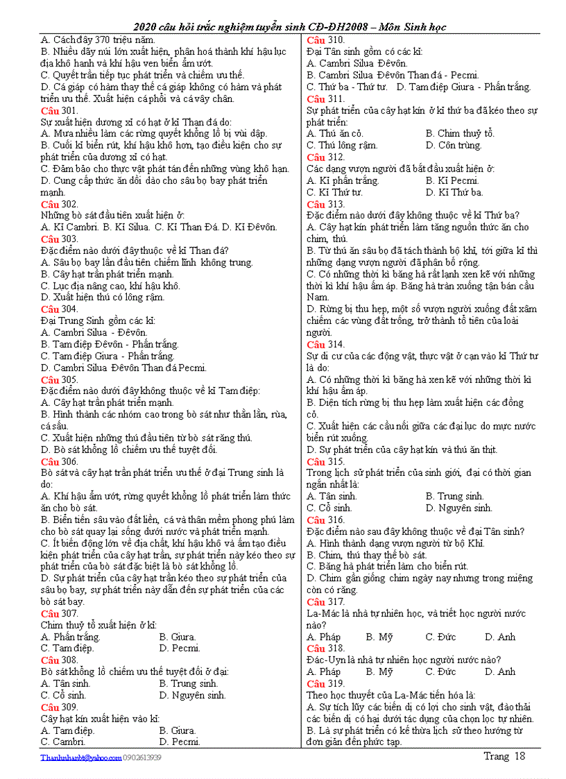 image for page 2020 cau trac nghiem