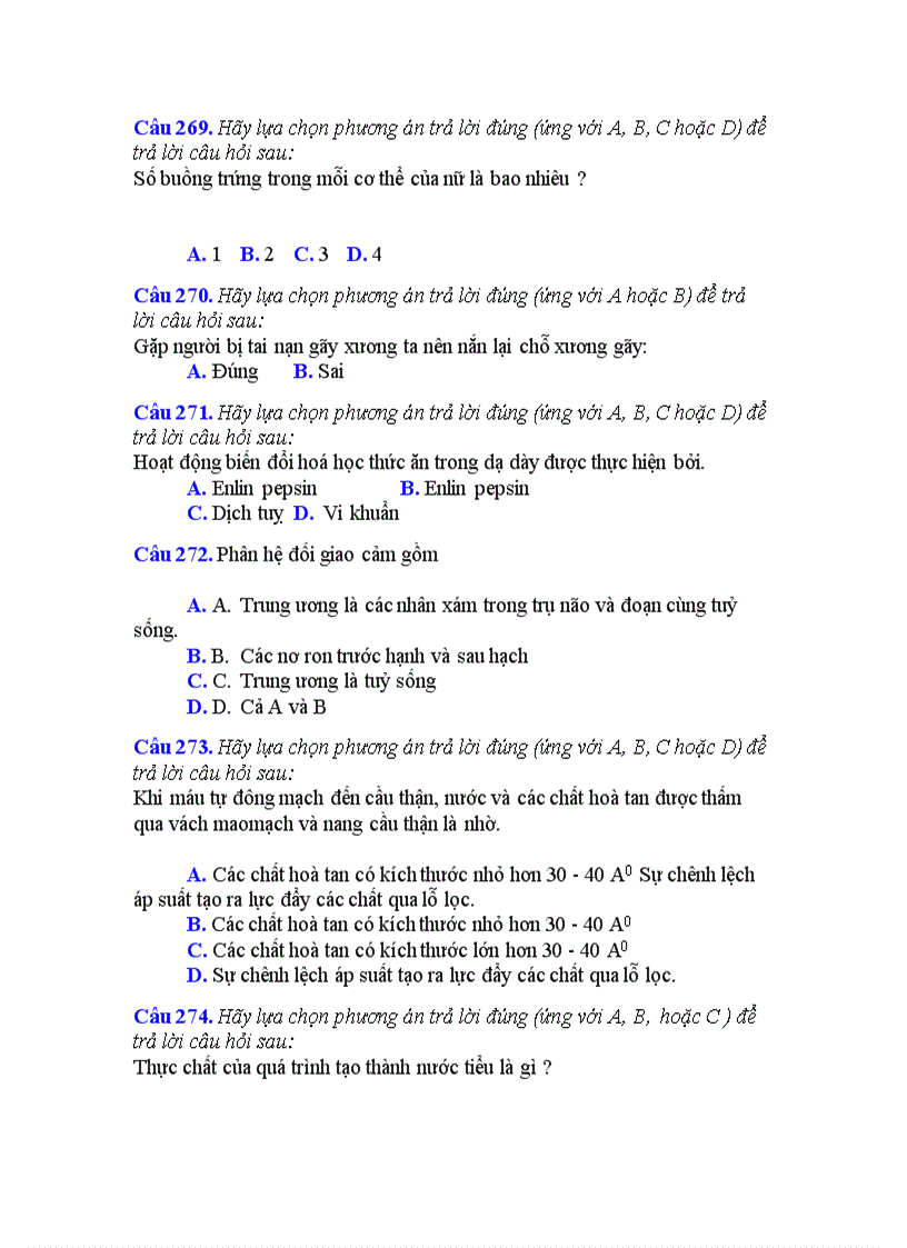 image for page 484 câu trắc nghiệm