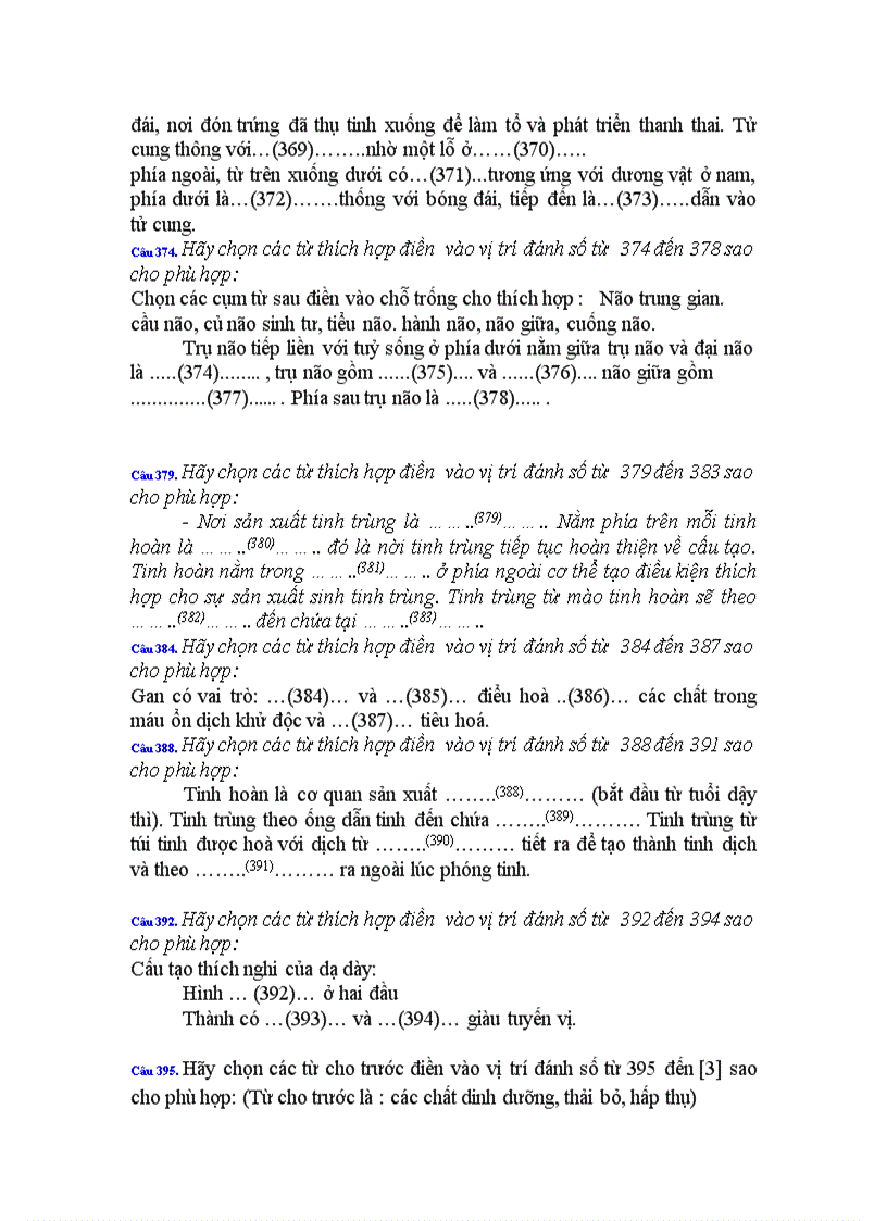 image for page 484 câu trắc nghiệm