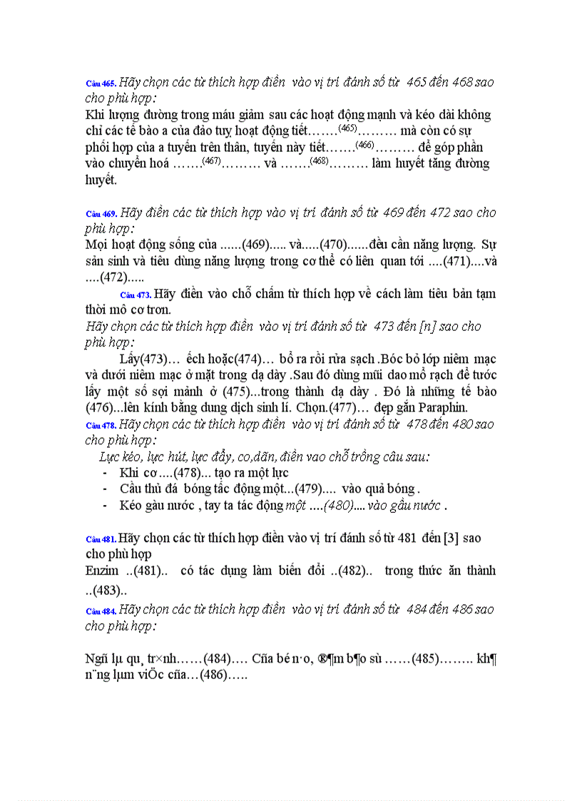 image for page 484 câu trắc nghiệm