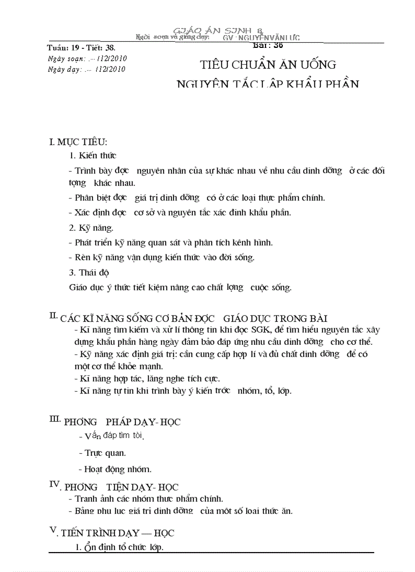 image for page Bai 36 Tieu chuan an uong nguyen tac lap khau phan