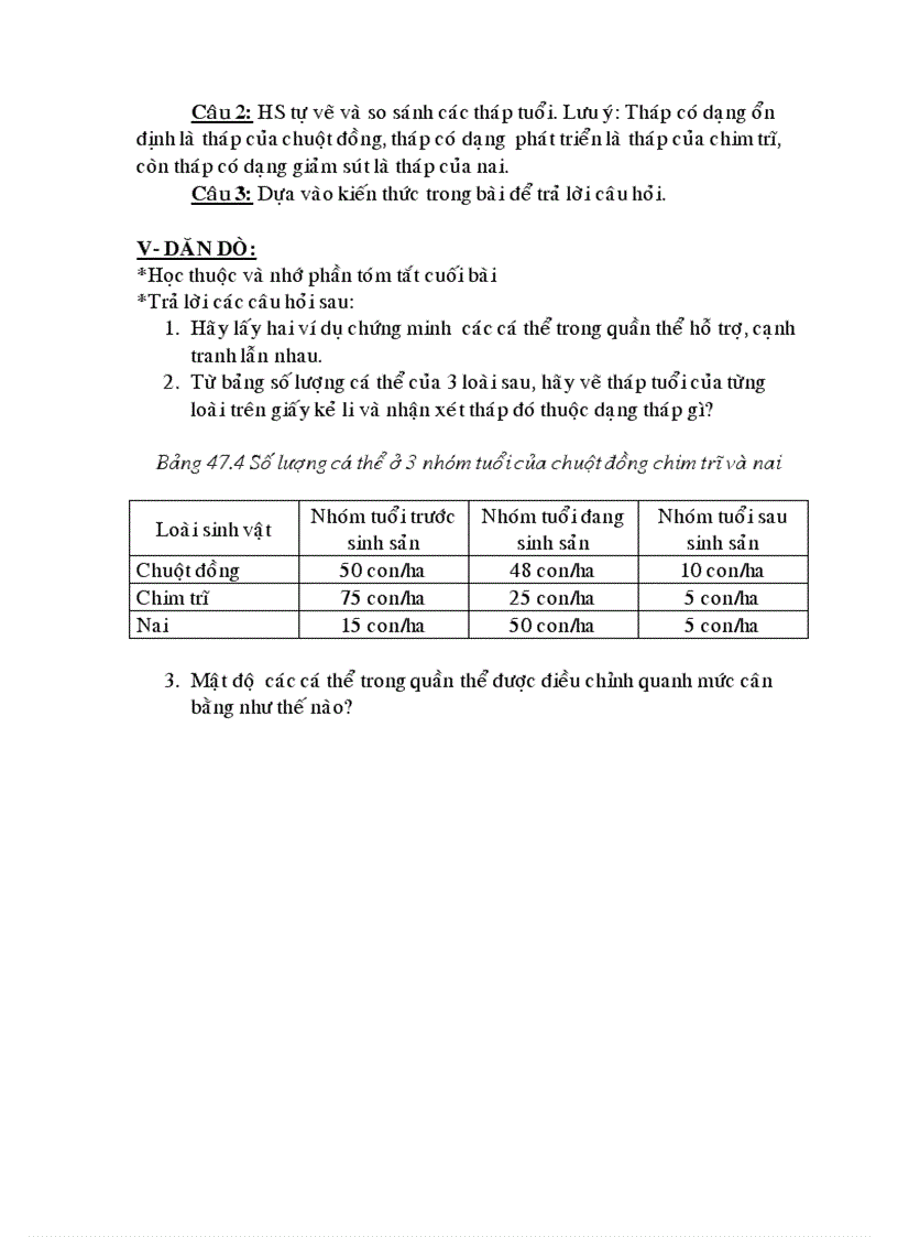 image for page Bài 47 Quần thể sinh vật