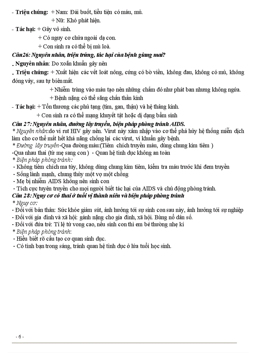 image for page Đề cương ôn tập HKII Sinh 8 2010 2011