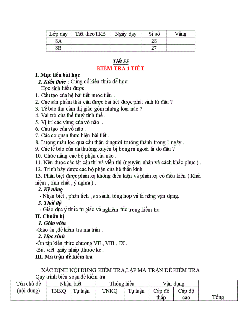 image for page Đề kiểm tra môn sinh học 8 giữa hk ii chỉ việc in thôi