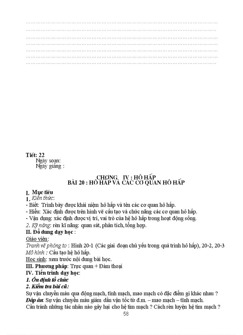 image for page Ga sinh học 8 hki 2011 2012 4 cột